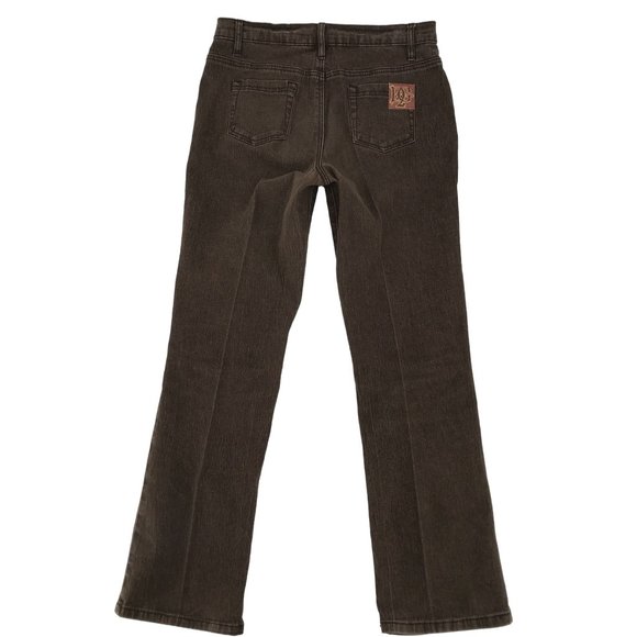 DG2 Womens Brown Straight Leg 5 Pocket Jeans Size 6 Petite - Picture 2 of 7